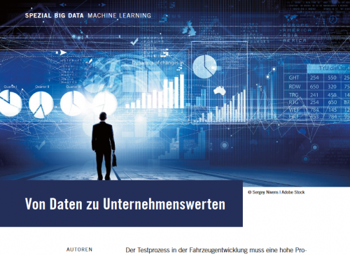 Cover Fachbeitrag ATZelektronik: Von Daten zu Unternehmenswerten